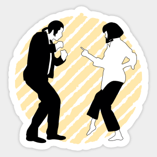 pulp fiction t-shirt Sticker